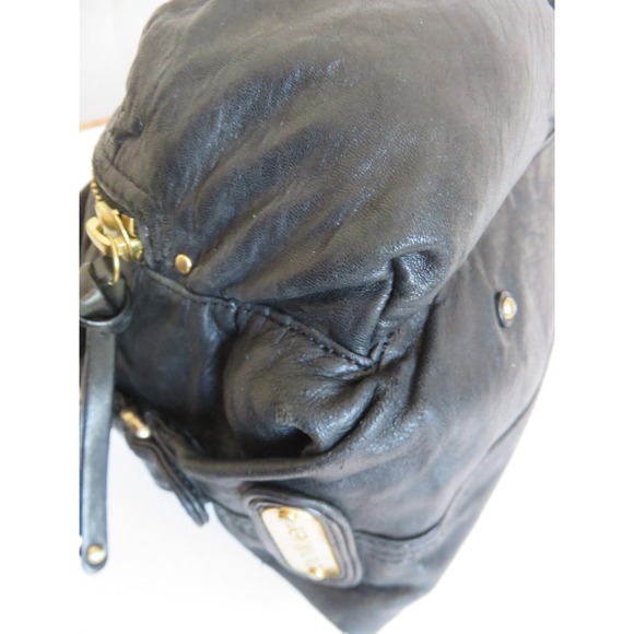 Botkier Bianca Satchel Tote Bag Black Leather Handbag - Picture 13 of 16